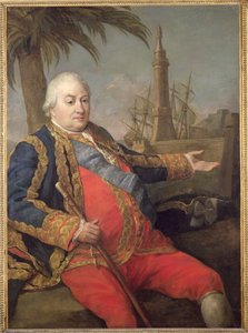 Pierre de Suffren-Saint-Tropez (1729-88) Frankrigs viceadmiral af Pompeo Girolamo Batoni